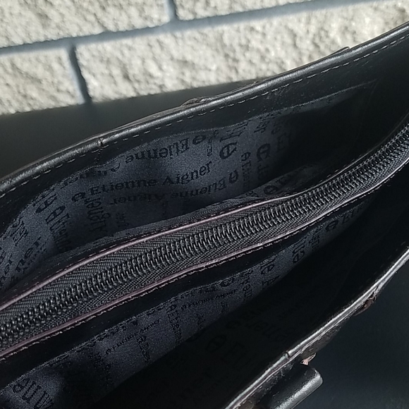 Vintage Etienne Aigner Leather Shoulder Bag - Picture 6 of 15